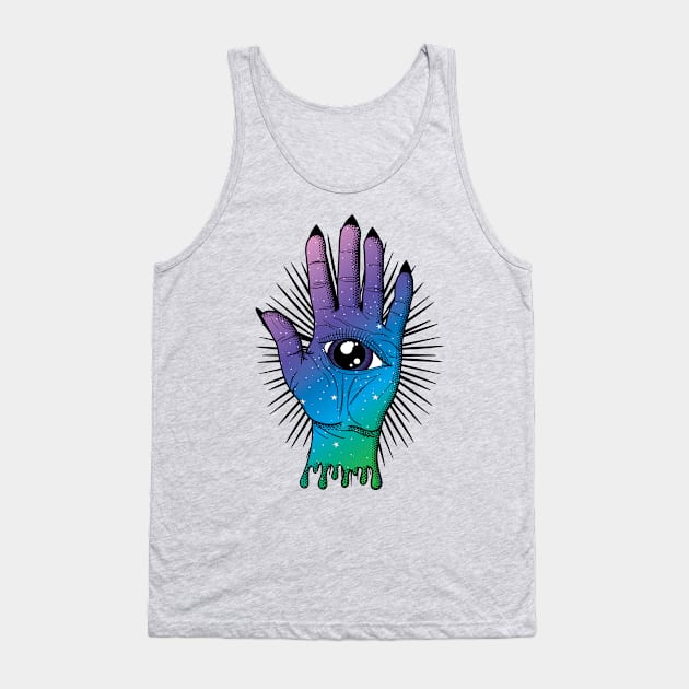 All Seeing Palm Tank Top by Desdymona